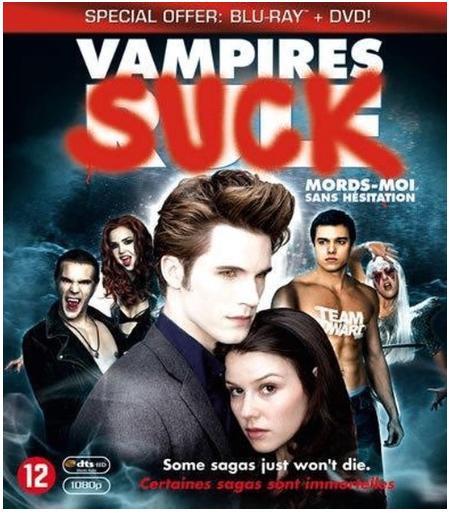 blu-ray Vampires suck, Cd's en Dvd's, Blu-ray, Zo goed als nieuw, Humor en Cabaret, Ophalen of Verzenden
