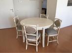 Gasparucci uitschuifbare tafel, 4 stoelen en dressoir, Huis en Inrichting, Complete eetkamers, Ophalen of Verzenden, Gebruikt