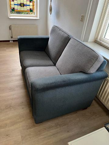 Blauwe 2-zitsbank - Stevig en comfortabel!