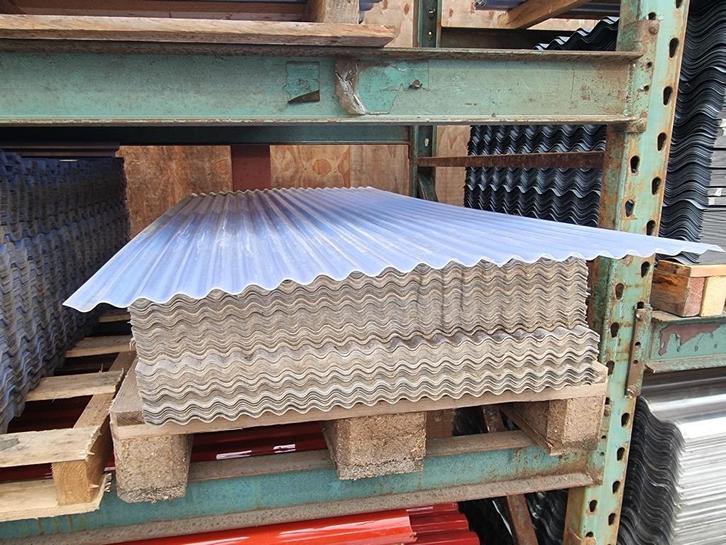 Mini actie kunststof golfplaat 65x120cm blauw €2,50 per stuk, Doe-het-zelf en Verbouw, Dakpannen en Dakbedekking, Nieuw, Golfplaat