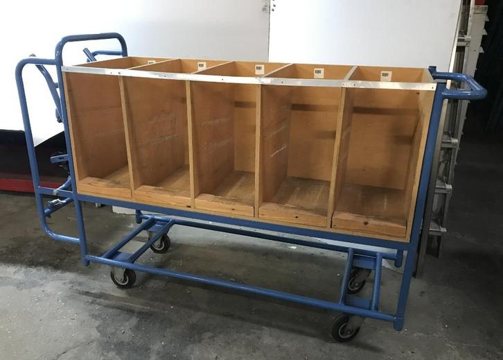 Order-verzamelkar, Kruizinga, 51x169x111 cm, opklaptrapje, Doe-het-zelf en Verbouw, Transportwagens, Gebruikt, Transportkar, 100 liter of meer