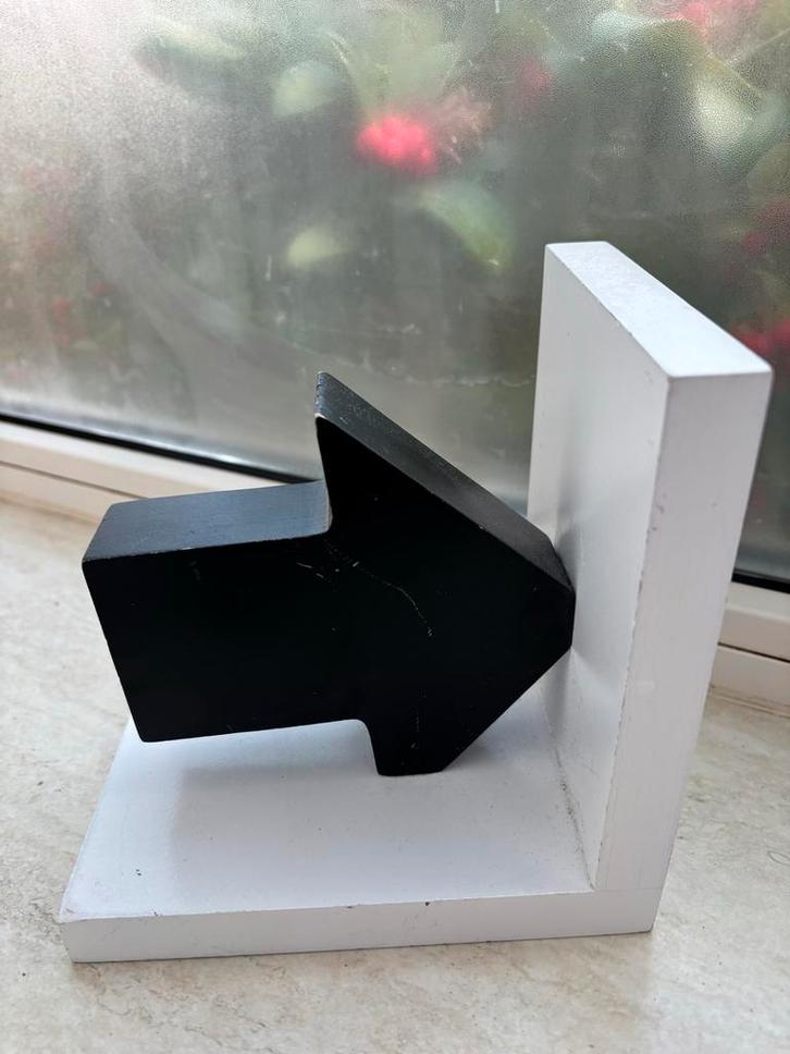 Vintage IKEA Boekensteun Pijl zwart wit, Huis en Inrichting, Woonaccessoires | Overige, Gebruikt, Ophalen of Verzenden