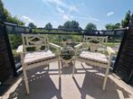 , 2 stoelen & kussens, geen RM, Tuin en Terras, Ophalen of Verzenden, Zo goed als nieuw, Stoel