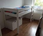 Lifetime houten bed halfhoog 2.06 x 1.02, Huis en Inrichting, Ophalen, Eenpersoons, Wit, 200 cm