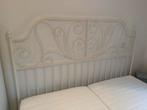 Te koop metalen bedframe 189x200, Wit, Tweepersoons, Ophalen of Verzenden, Zo goed als nieuw