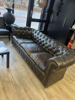 Chesterfield bank, Ophalen, Tweepersoons, 75 tot 100 cm, Zo goed als nieuw