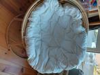 Ronde Rotan Papasan Stoel met Kussen, Huis en Inrichting, Ophalen, Bruin, Riet of Rotan, Zo goed als nieuw