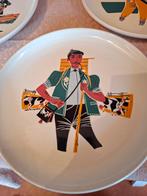 Landert fondue borden vintage, Verzamelen, Ophalen of Verzenden, Zo goed als nieuw, Transport