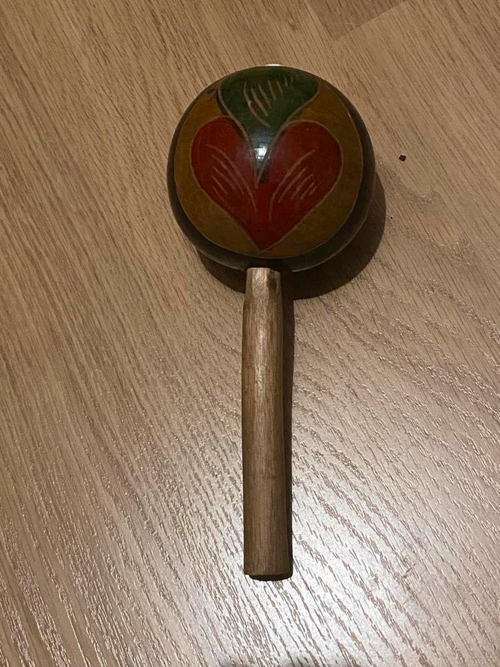 Prachtige Maraca - Samba Bal uit Cartagena Vintage Sambabal, Muziek en Instrumenten, Percussie, Gebruikt, Melodische percussie