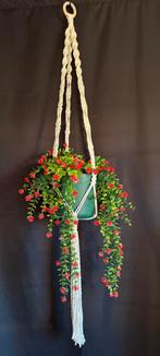 Macramé handgemaakte plantenhanger, Ophalen of Verzenden, Zo goed als nieuw
