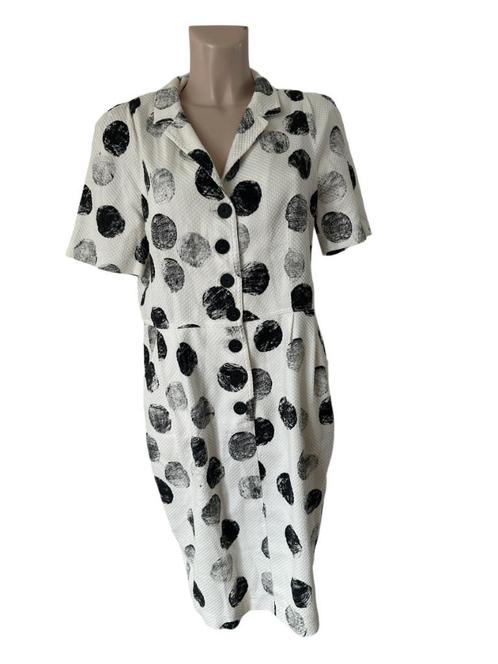 ML Collections jurk XL, Kleding | Dames, Jurken, Zo goed als nieuw, Maat 46/48 (XL) of groter, Wit, Onder de knie, Ophalen of Verzenden