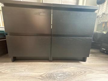2x nachtkastje malm ikea