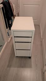 Ladekast Micke (ikea) 4 lades op wielen D:50 B:35 H:75, Huis en Inrichting, Ophalen, Minder dan 50 cm, Zo goed als nieuw, 3 of 4 laden