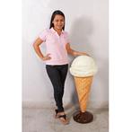 IJsje op voet 95 cm - schepijsje op hoorn aardbei polyester, Ophalen, HorecaBeelden, Overige typen, Nieuw