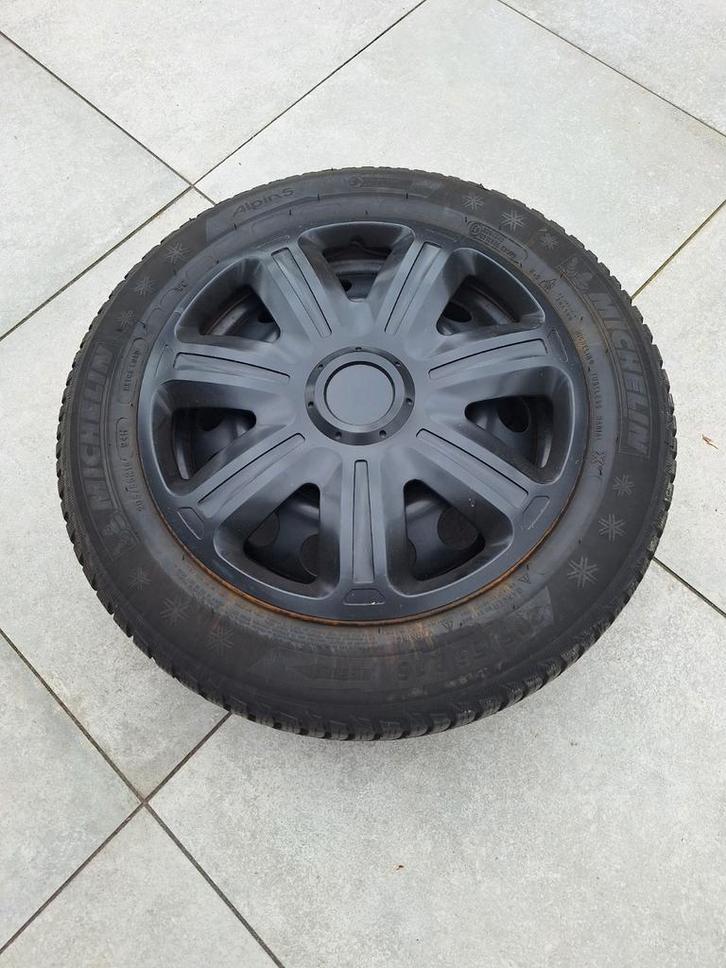 Winterbanden Michelin Alpin 5 16 Inch., Auto diversen, Wieldoppen, Zo goed als nieuw, Ophalen