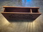 Antiek Vintage Houten Brievenhouder Handgesneden, Huis en Inrichting, Ophalen of Verzenden, Gebruikt