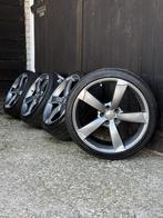 20” audi rotor velgen a5 a6 a7 golf Caddy zomer set 5x112, Gebruikt, 255 mm, Banden en Velgen, Ophalen of Verzenden