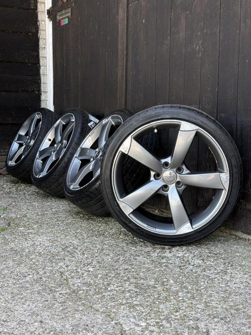 20” audi rotor velgen a5 a6 a7 golf Caddy zomer set 5x112, Auto-onderdelen, Banden en Velgen, Banden en Velgen, Zomerbanden, 20 inch
