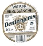 Bieretiket Dentergems Wit Bier  Biere Blanche 25 cl België, Ophalen of Verzenden, Nieuw, Overige typen, Overige merken