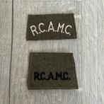 Royal canadian army medical corps slip on titels, Verzamelen, Ophalen of Verzenden