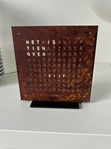 De Biegert & Funk QLOCKTWO Touch Metaal klok rust edition beschikbaar voor biedingen