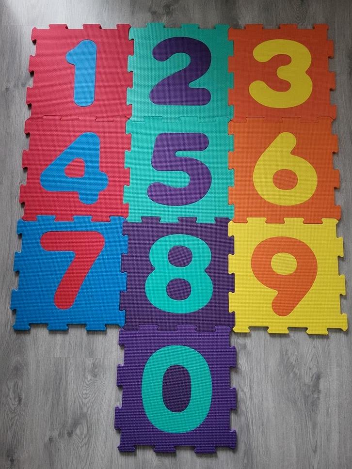 Foam mat met getallen, Kinderen en Baby's, Speelgoed | Speelkleden, Zo goed als nieuw, Ophalen of Verzenden