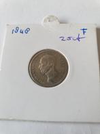 25 cent kwart 1848 met . Willem 2, Postzegels en Munten, Munten | Nederland, Zilver, Ophalen of Verzenden, 25 cent