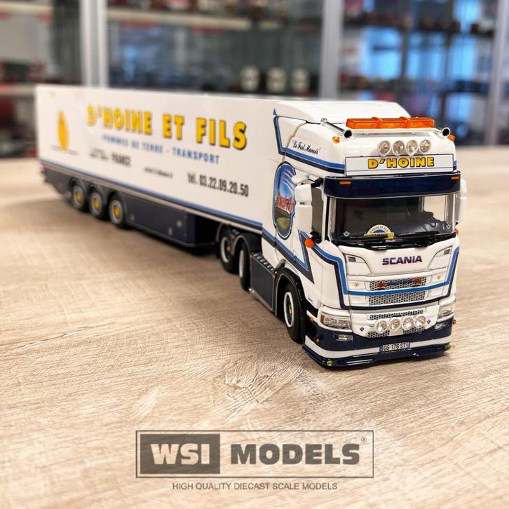 Wsi 01-4843 D. Hoine , Dinsdag 21 Okt Leverbaar., Hobby en Vrije tijd, Modelauto's | 1:50, Nieuw, Bus of Vrachtwagen, Wsi, Ophalen
