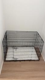 Zwarte grote bench, Dieren en Toebehoren, Hondenbenches, Ophalen, Gebruikt