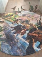 Dino vloerkleed rond (102 cm) en dinofiguren, Kinderen en Baby's, Kinderkamer | Inrichting en Decoratie, Ophalen, Gebruikt, Kleed of Kussen
