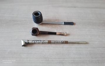 2 tabakspijpen 1 viking pijpje  beschikbaar voor biedingen