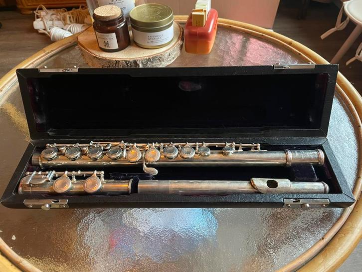 Vintage dwarsfluit Trevor j james London T.T.10x 33994, Muziek en Instrumenten, Blaasinstrumenten | Dwarsfluiten en Piccolo's