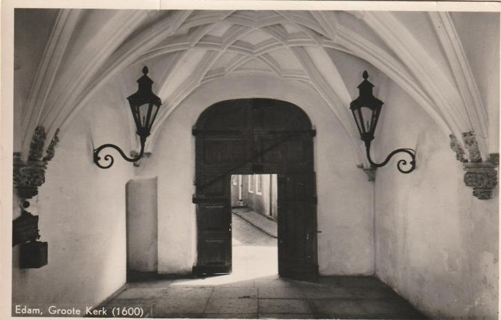 EDAM Groote Kerk 1949, Verzamelen, Ansichtkaarten | Nederland, Gelopen, Noord-Holland, 1940 tot 1960, Verzenden