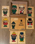 8 HOUTEN SCHOOLPUZZELS, Ophalen of Verzenden, Gebruikt