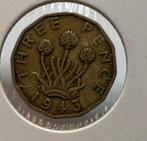 3 pence Engeland 1943, Ophalen of Verzenden, Overige landen