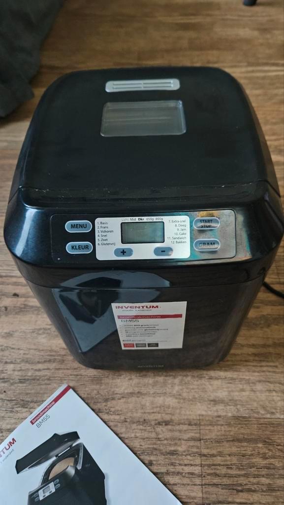 Inventum BM55 Broodbakmachine - Zo goed als nieuw!, Witgoed en Apparatuur, Broodbakmachines, Zo goed als nieuw, Met timer, 400 tot 800 gram deeg