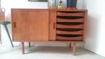 Mid century dressoir Vintage Deens Retro teakhout jaren 60, Huis en Inrichting, Ophalen of Verzenden, Gebruikt, Teakhout, Vintage