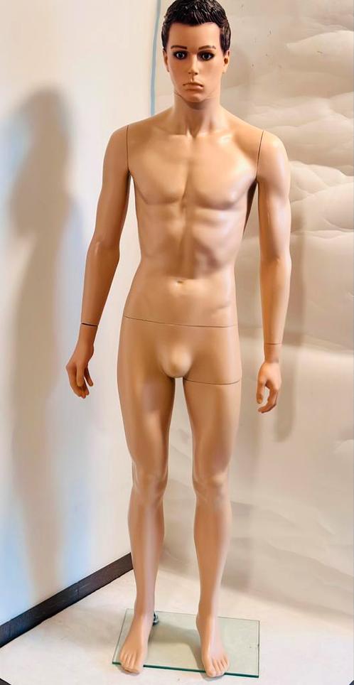 Paspop etalege pop met hoofd en standaard mannequin, Kleding | Heren, Overige Herenkleding, Zo goed als nieuw, Ophalen of Verzenden