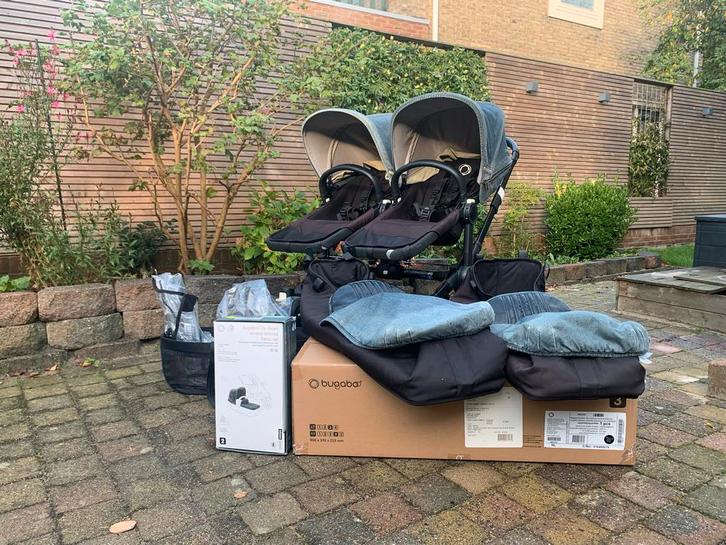 Bugaboo Donkey+ Duo Diesel Limited Edition, Kinderen en Baby's, Kinderwagens en Combinaties, Gebruikt, Kinderwagen, Bugaboo, Duowagen