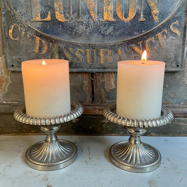 Sale 2 kandelaars samen €5 *tres belle*, Huis en Inrichting, Woonaccessoires | Kandelaars en Kaarsen, Ophalen of Verzenden