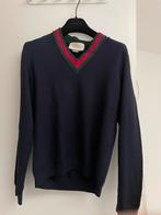 Gucci V neck sweater, Maat 46 (S) of kleiner, Blauw, Ophalen of Verzenden, Zo goed als nieuw