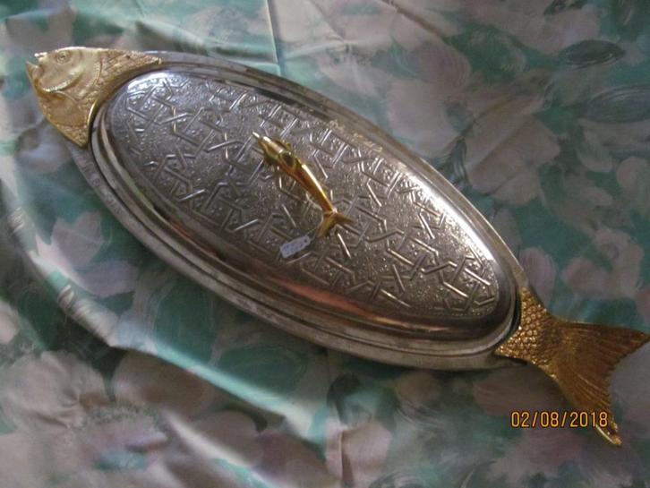 Vis serveerschaal., Antiek en Kunst, Antiek | Woonaccessoires, Ophalen of Verzenden