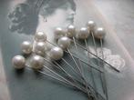Set van 12 Grote Parelmoer Spelden / Kopspelden - 6 cm, Hobby en Vrije tijd, Verzenden, Gebruikt, Overige typen