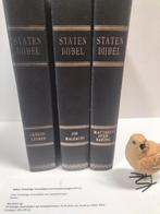 Bijbel, Driedelige Statenbijbel met kanttekeningen (Set C), Ophalen of Verzenden, Gelezen, Christendom | Protestants