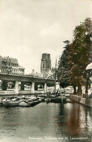 (388-198-003) Rotterdam Kolkkade met St Laurenstoren beschikbaar voor biedingen