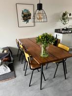 Complete eethoek met stoelen tafel dutchbone goossens, Huis en Inrichting, Tafels | Eettafels, Ophalen, 200 cm of meer, 50 tot 100 cm
