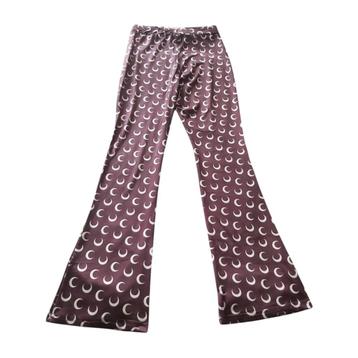 Bruine flair broek halve maantjes S/36 beschikbaar voor biedingen