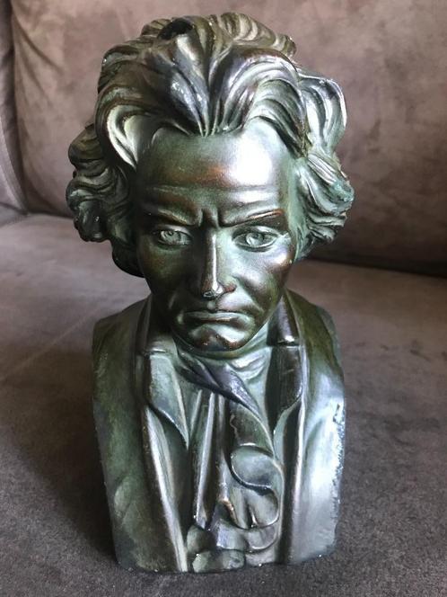 Sculptuur Ludwig von Beethoven door G. Carli, Antiek en Kunst, Kunst | Beelden en Houtsnijwerken, Ophalen of Verzenden