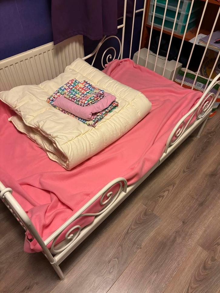 Ikea meegroeibed Minnen, Huis en Inrichting, Slaapkamer | Stapelbedden en Hoogslapers, Gebruikt, Overige typen, 80 cm, 200 cm