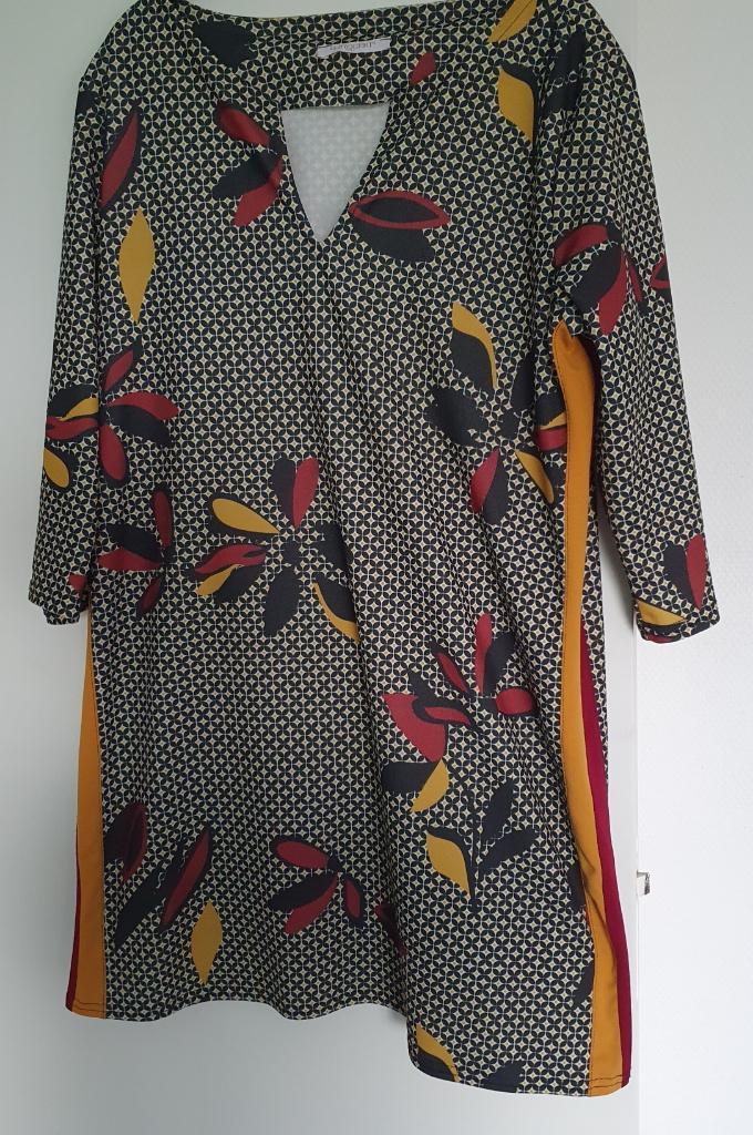 G. Ricceri jurk, Kleding | Dames, Jurken, Zo goed als nieuw, Maat 46/48 (XL) of groter, Zwart, Knielengte, Ophalen of Verzenden